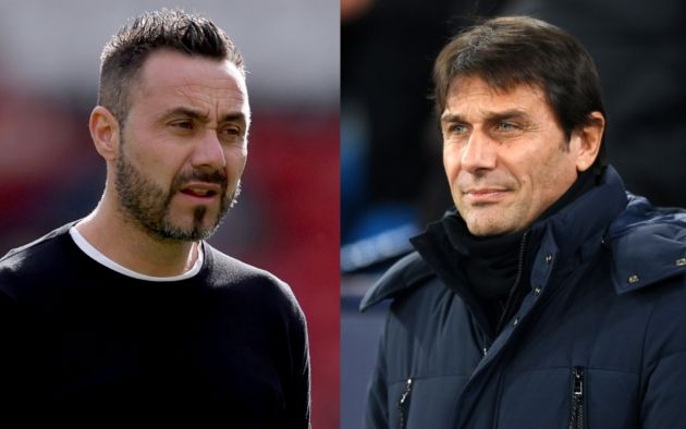 De Zerbi Conte Brighton Spurs