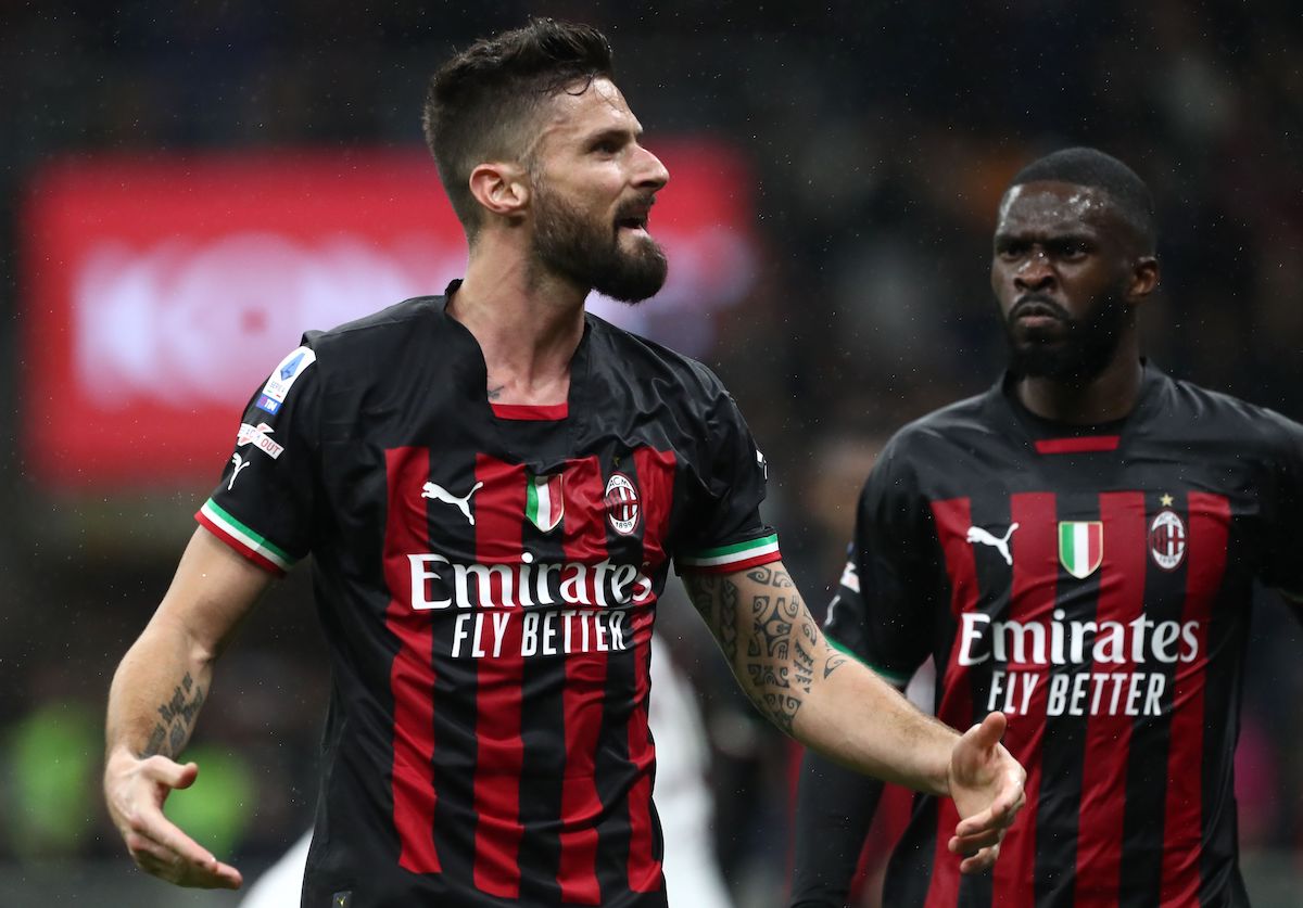Olivier Giroud of AC Milan