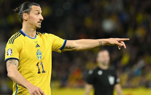 Sweden's forward Zlatan Ibrahimovic