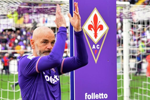 Fiorentina's coach Stefano Pioli