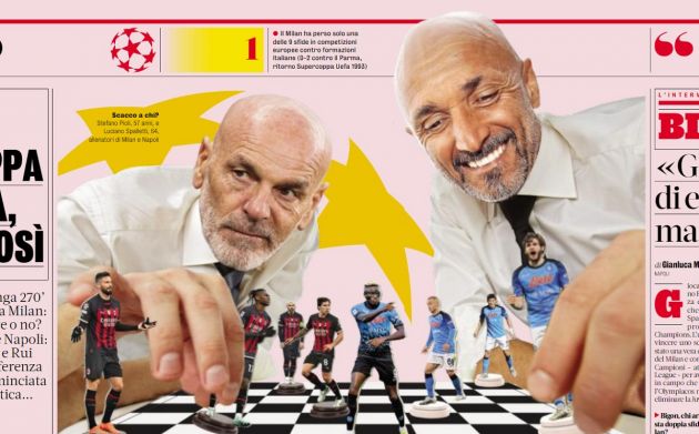 Pioli and Spalletti chess