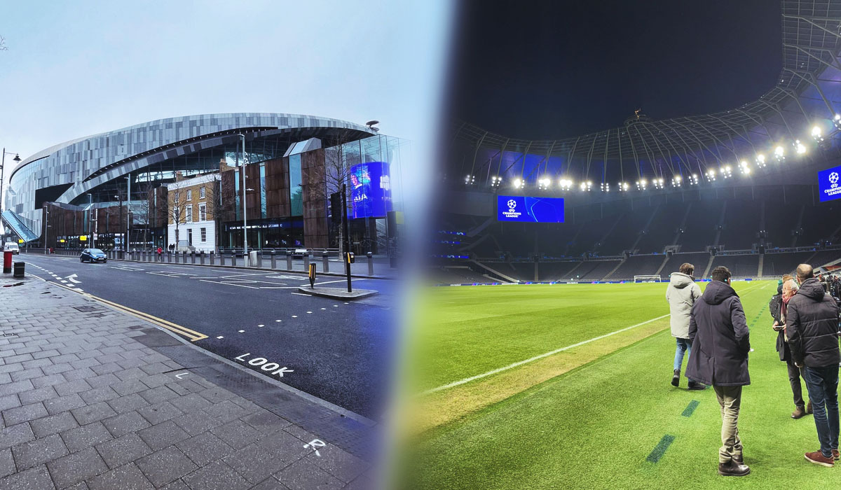 Tottenham Hotspur Stadium in NFL mode last night : r/nfl