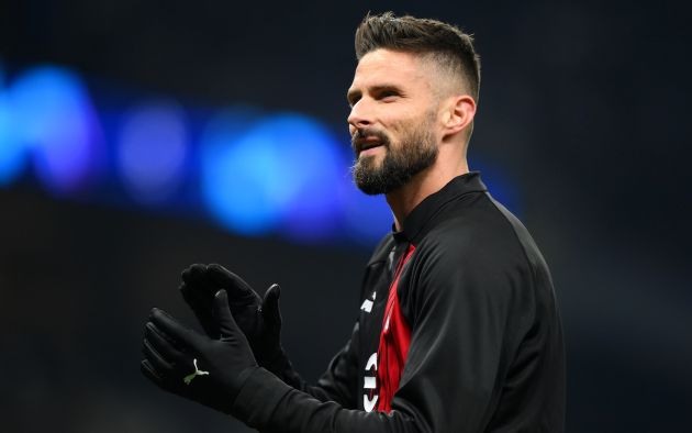 Olivier Giroud of AC Milan