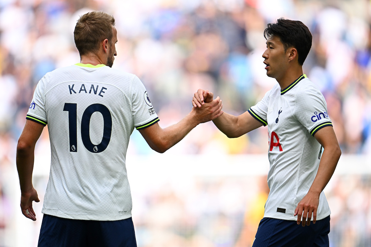 Harry Kane and Son Heung-Min of Tottenham Hotspur