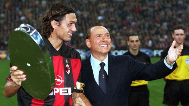 Maldini and Berlusconi