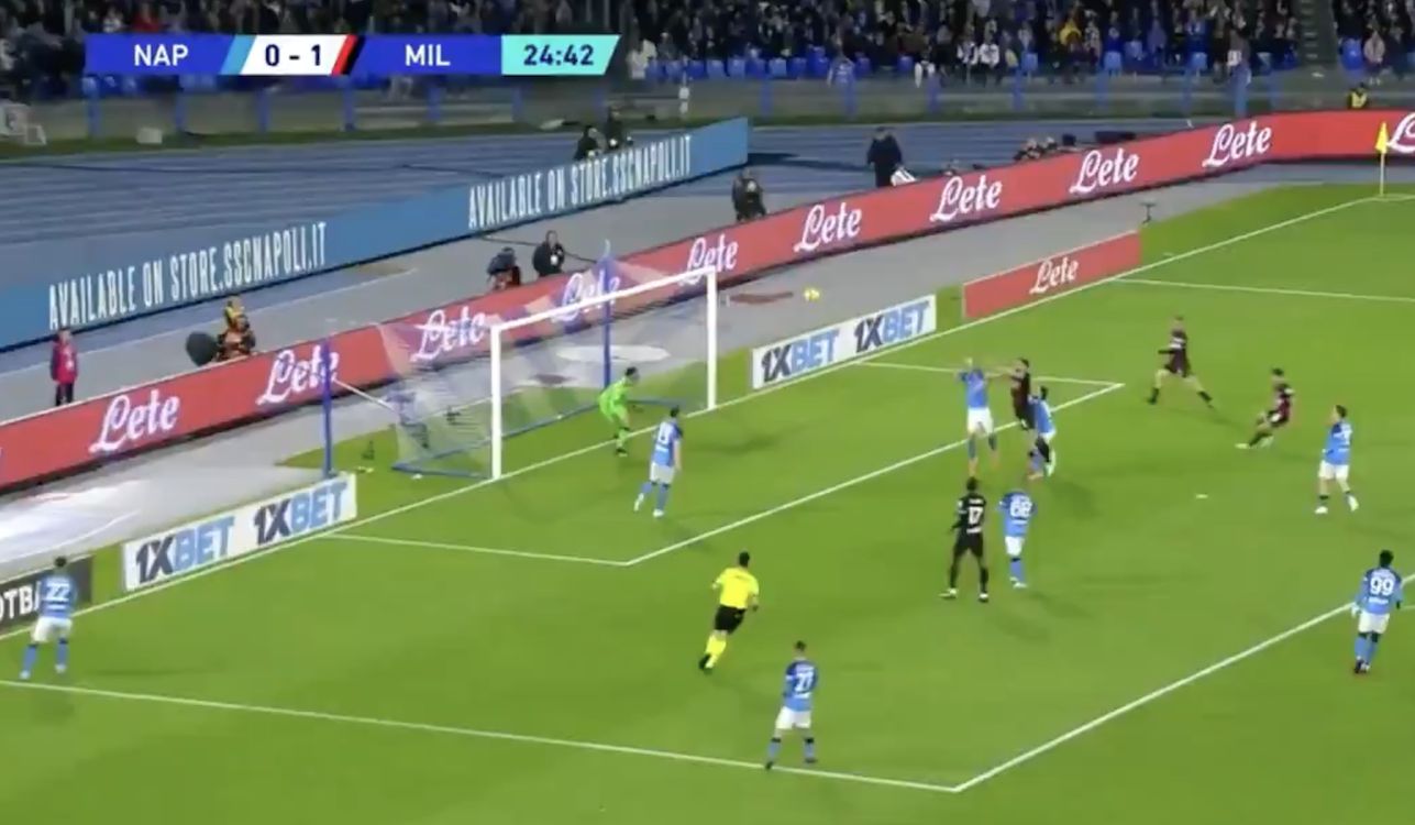 Watch: Brahim Diaz puts Milan 2-0 up at Napoli after incredible composure