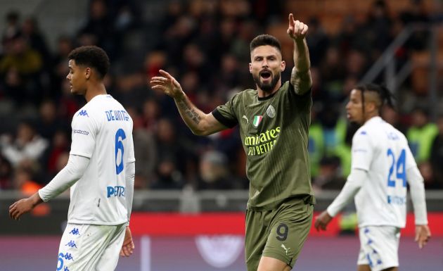 Olivier Giroud of AC Milan
