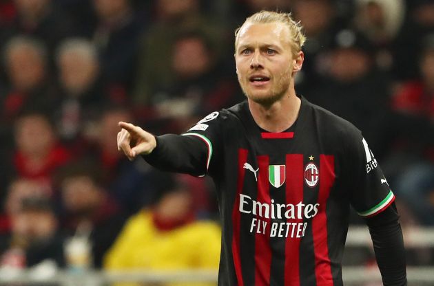 Simon Kjaer of AC Milan