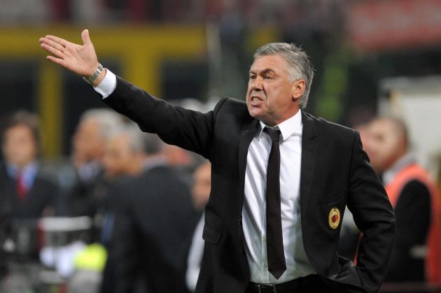 AC Milan's coach Carlo Ancelotti