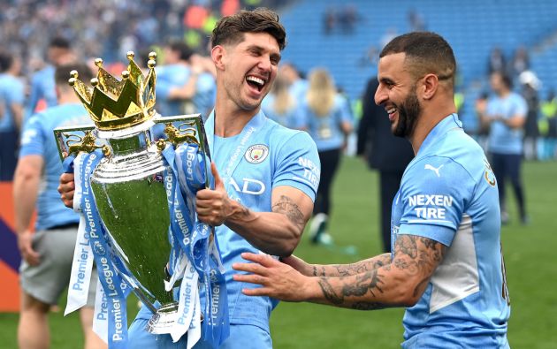 John Stones and Kyle Walker of Manchester City
