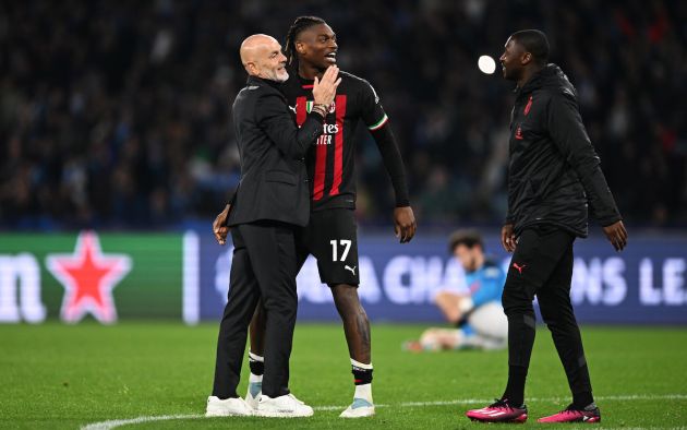 Stefano Pioli, Head Coach of AC Milan Rafael Leao