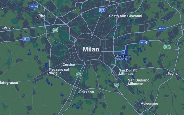 milan map