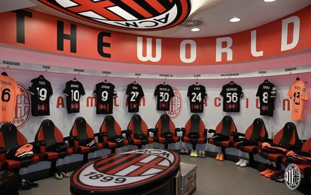 AC Milan dressing room