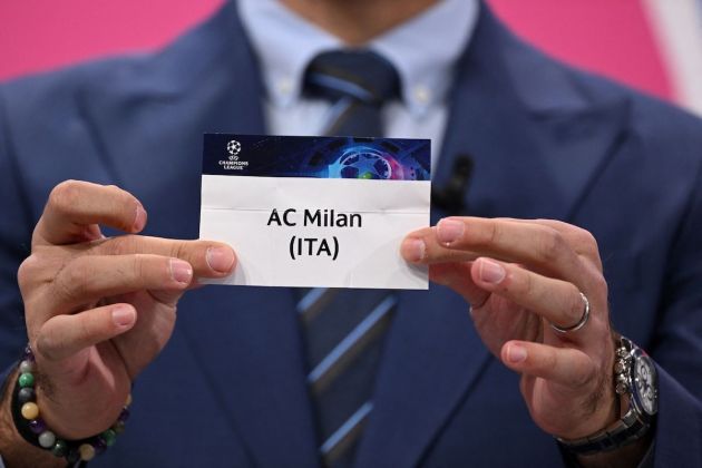 champions league draw ac milan