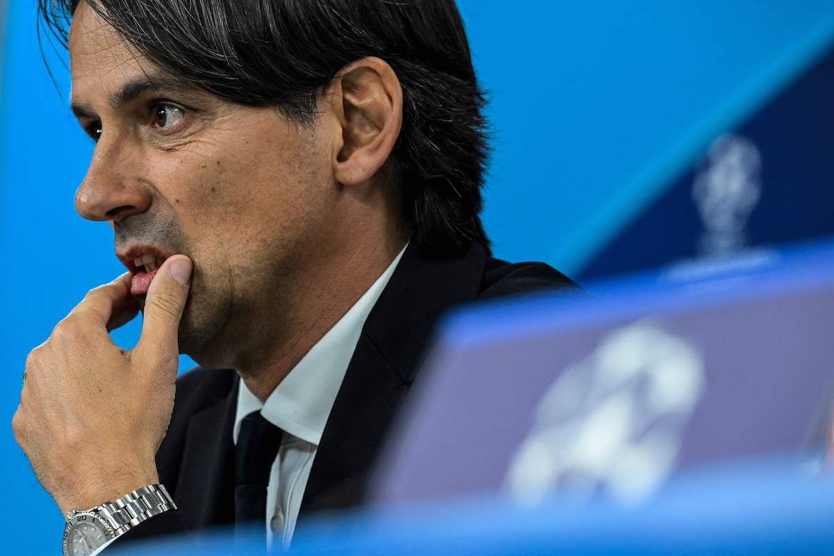 Inter Milan's Italian coach Simone Inzaghi