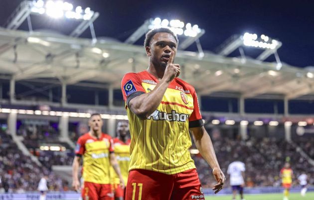 Lens' Belgian forward Lois Openda