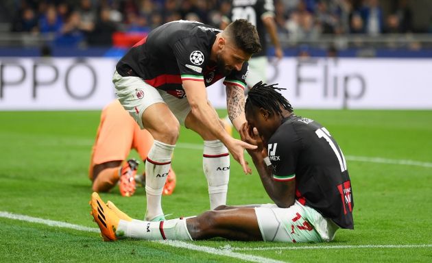 Giroud and Leao of Milan
