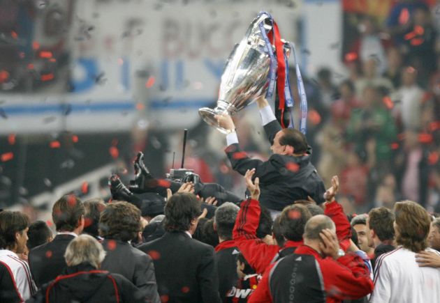 AC Milan's president Silvio Berlusconi