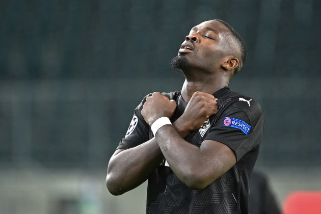 Moenchengladbach's French forward Marcus Thuram