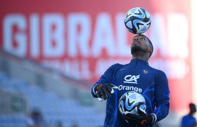 France's goalkeeper Mike Maignan