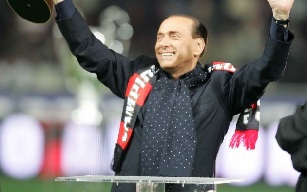 President of AC Milan Silvio Berlusconi