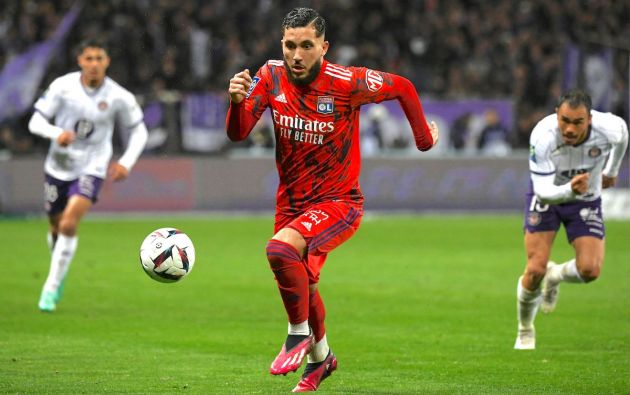 Lyon's French midfielder Rayan Cherki