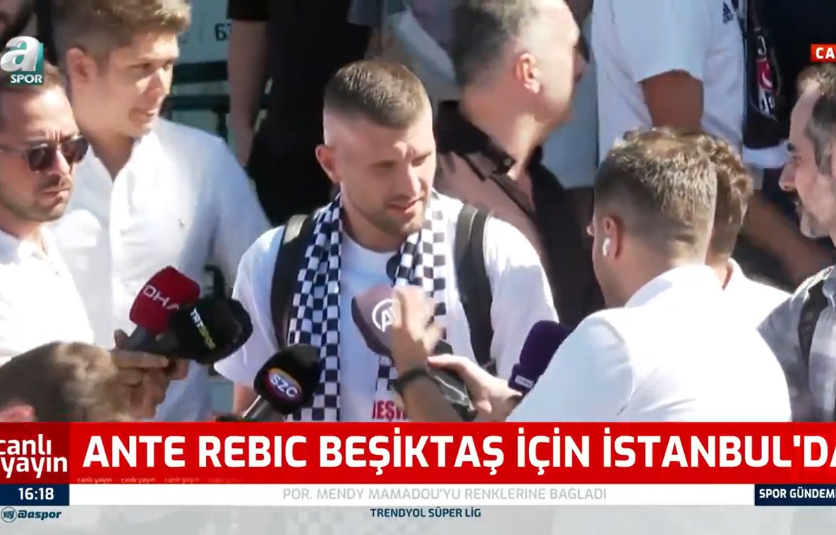 Ante Rebic é reforço do Besiktas 