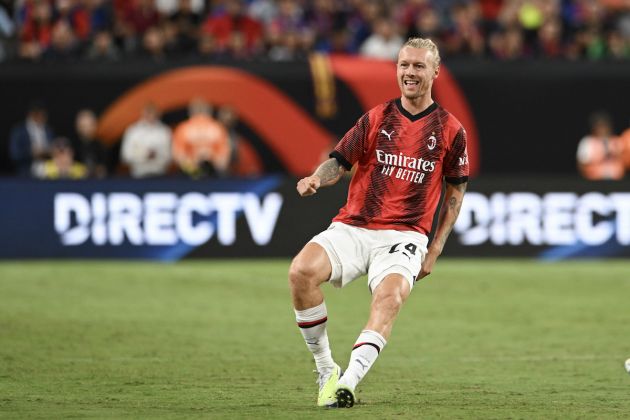 Simon Kjaer #24 of AC Milan