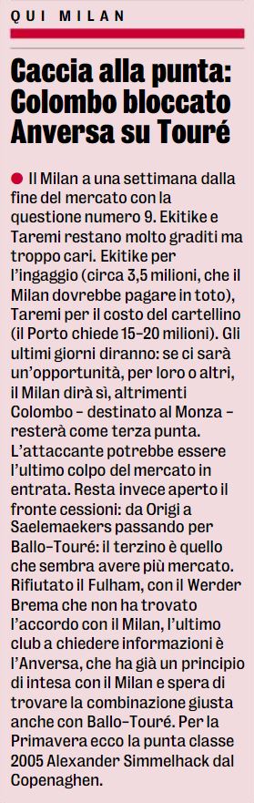 Tuttosport: Milan turn back to versatile Salernitana man in bid to replace  Ballo-Toure