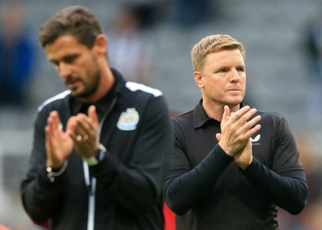 Newcastle United's English head coach Eddie Howe