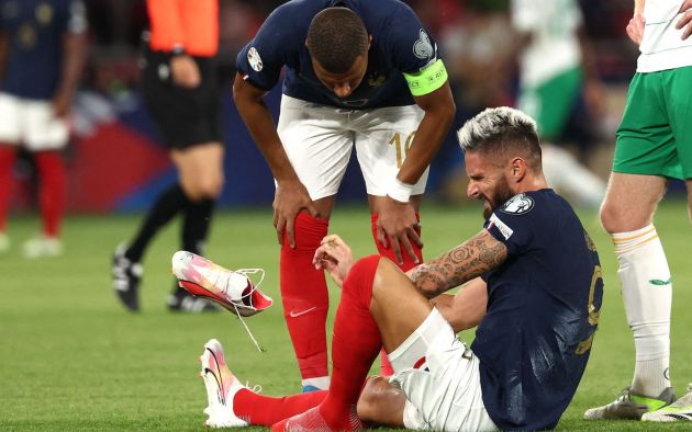 France's forward #09 Olivier Giroud