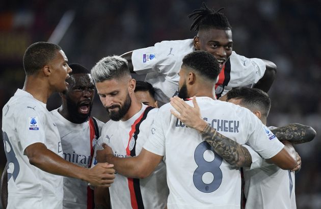 Milan team celebrate
