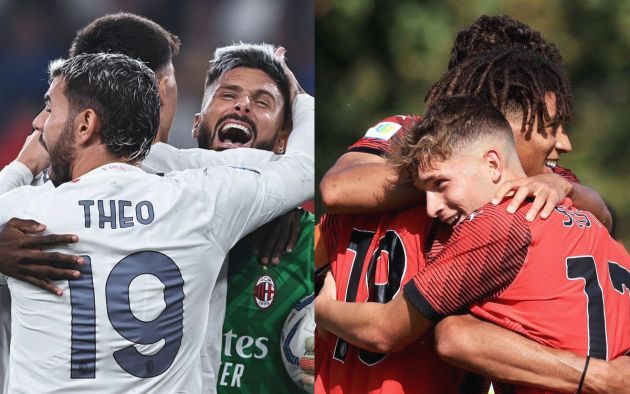 Milan, first team and primavera