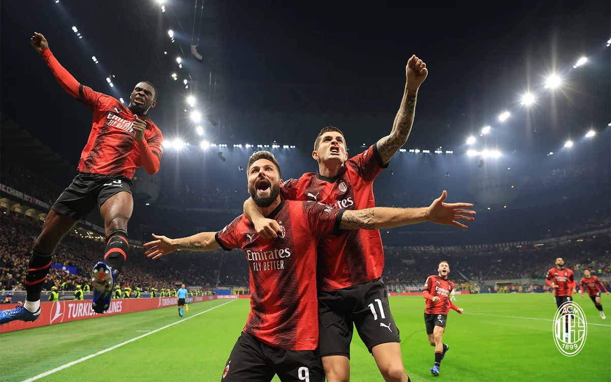 AC Milan scores its first goals in CL group to beat PSG