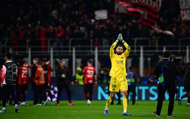 Paris Saint-Germain's Italian goalkeeper #99 Gianluigi Donnarumma