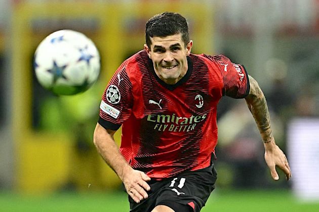 AC Milan's American forward #11 Christian Pulisic