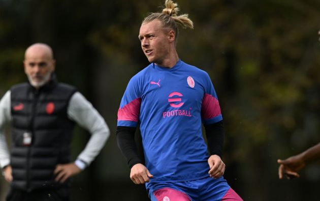 Simon Kjaer of AC Milan