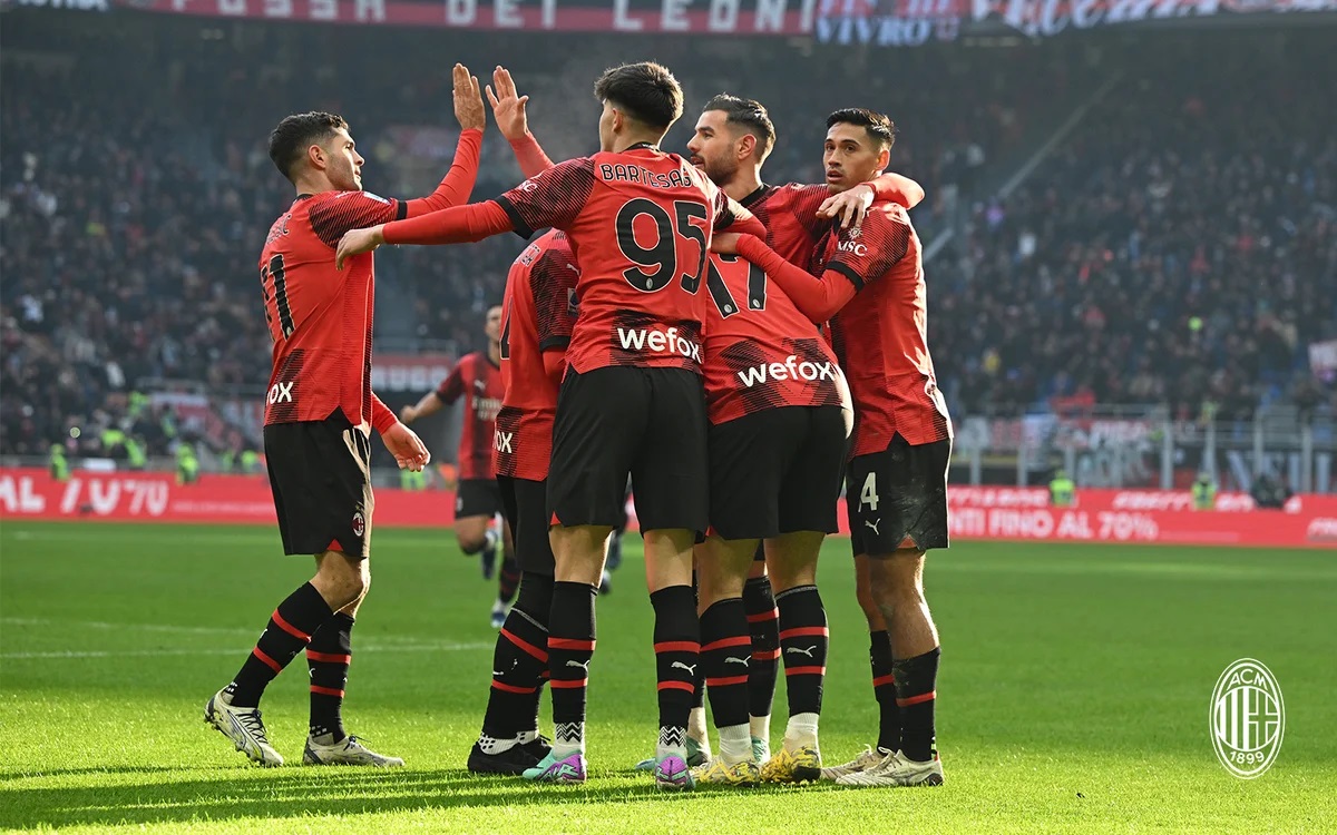 AC Milan team vs. Monza