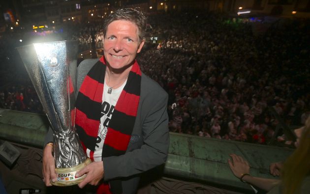Frankfurt's head coach Oliver Glasner