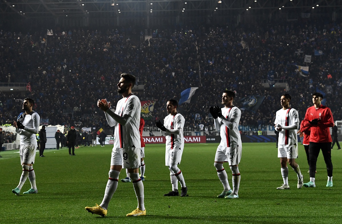 AC Milan players sad