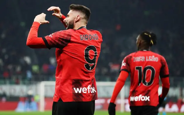Olivier Giroud of AC Milan