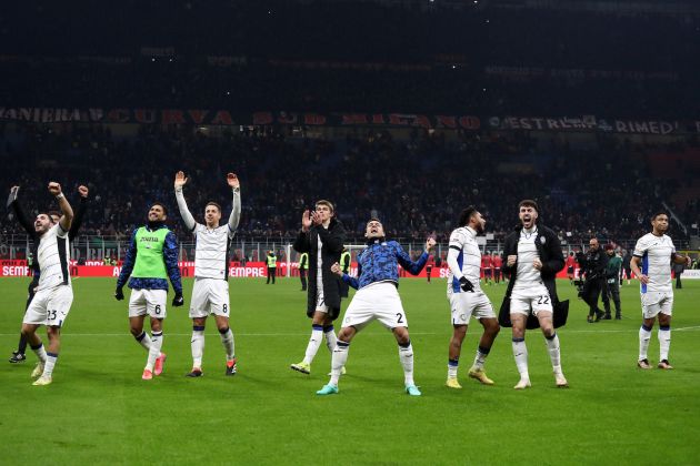 Players of Atalanta BC celebrate