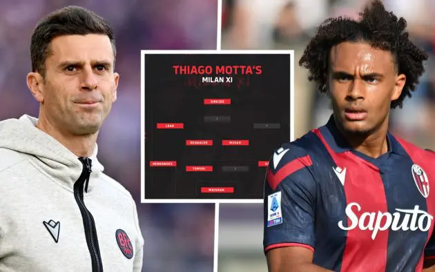 thiago motta's milan zirkzee