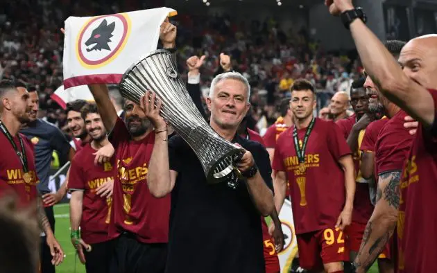 Roma's Portuguese head coach Jose Mourinho