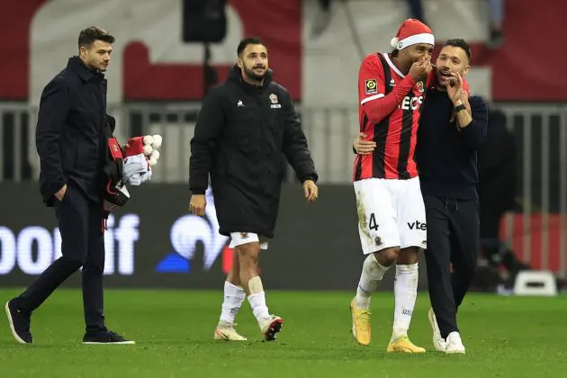 Nice's Italian head coach Francesco Farioli