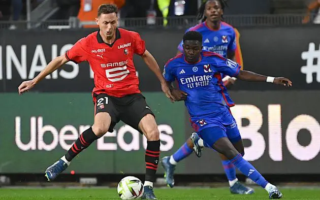 Rennes' Serbian midfielder #21 Nemanja Matic