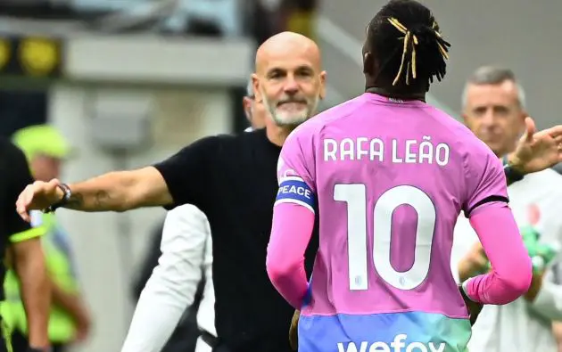 AC Milan's Portuguese forward #10 Rafael Leao