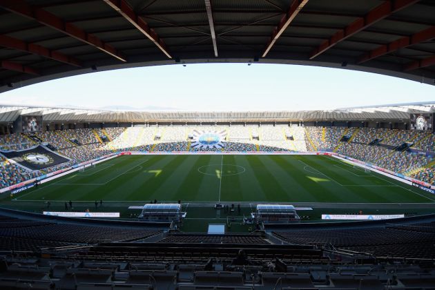 Udinese Calcio stadium empty