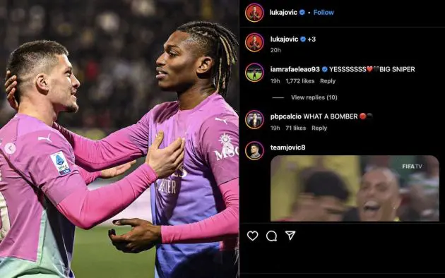 ac milan social media frosinone