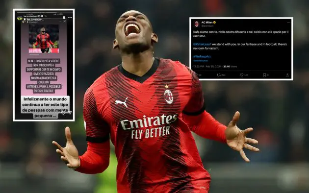 leao racist abuse milan